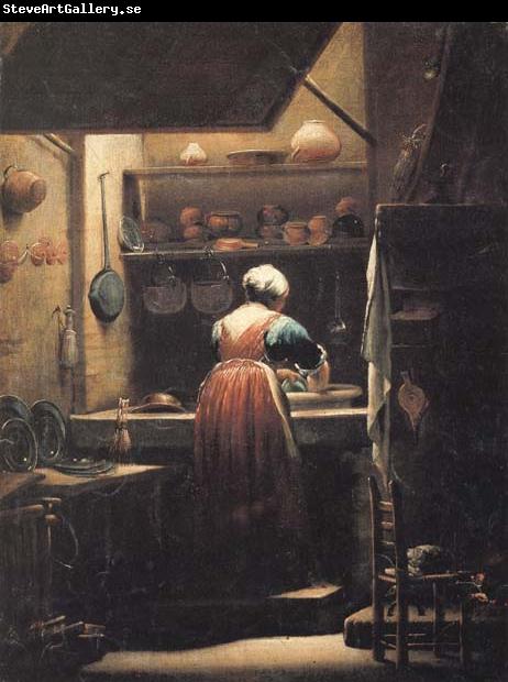 CRESPI, Giuseppe Maria The Scullery Maid